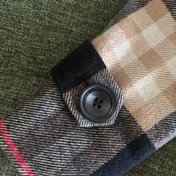 Plaid cashmere wool coat - Picture 5 of 14